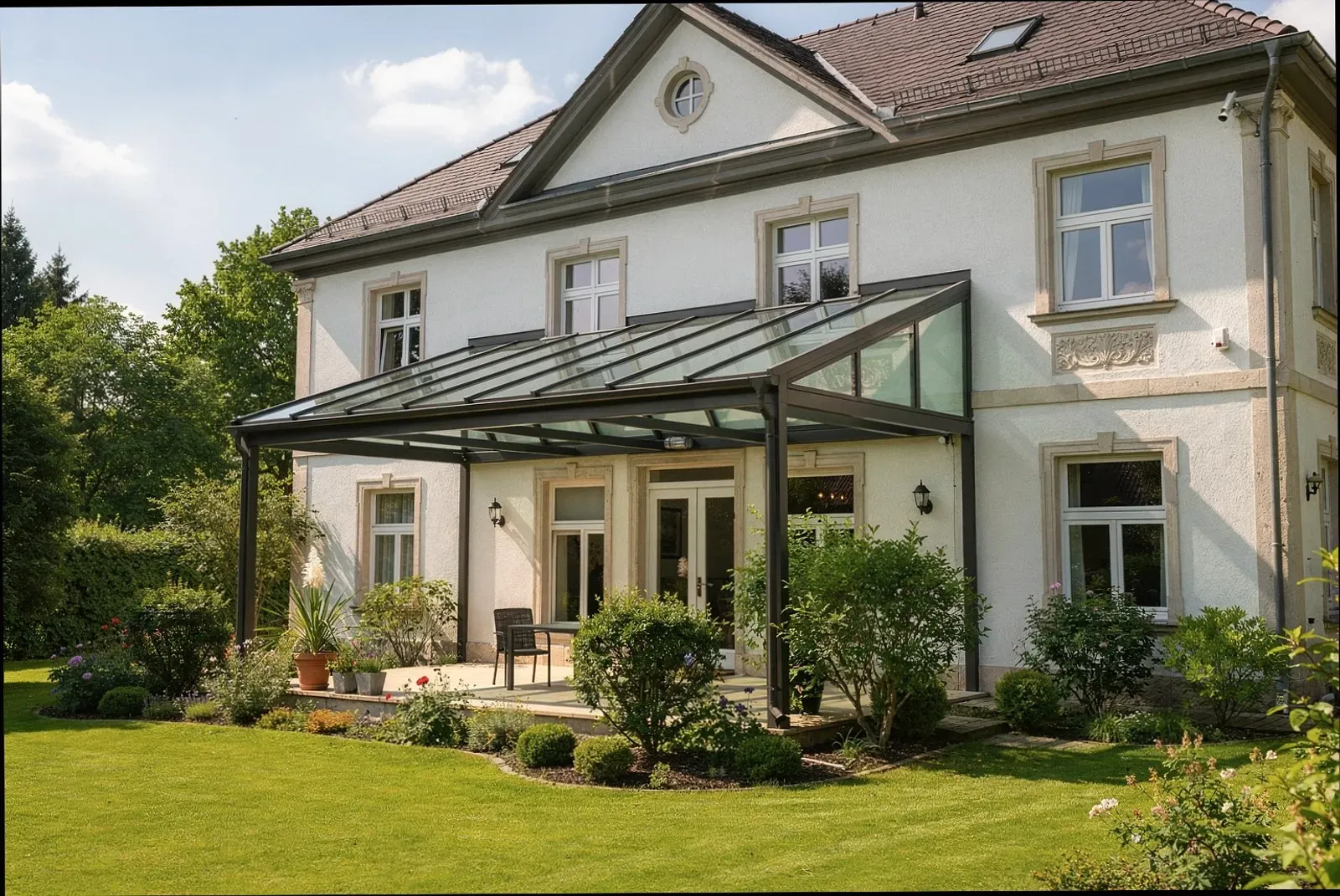 Moderne Terrassenüberdachung in Essen